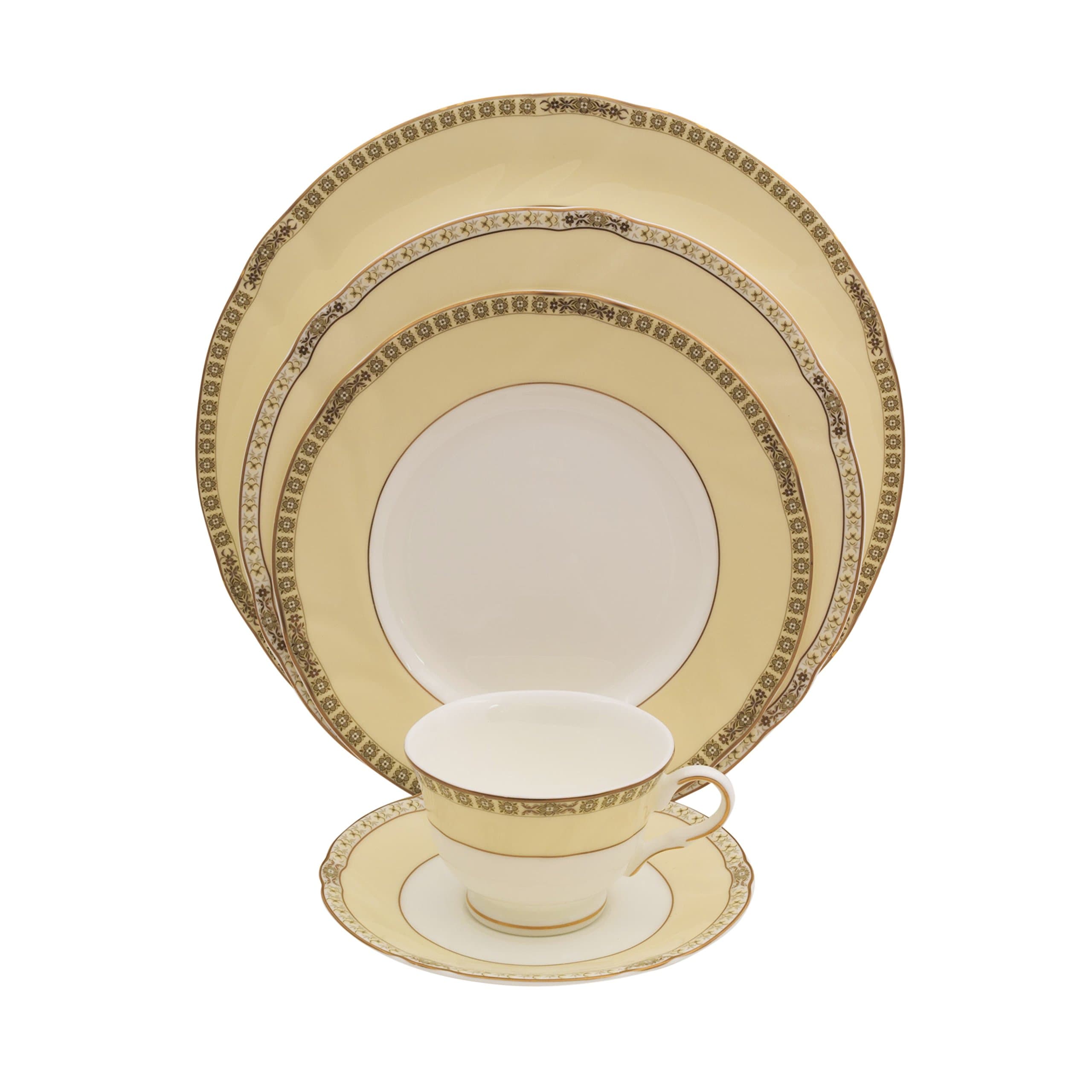 5 Piece Casabianca Bone China Place Settings