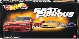 Toy Cars, Premium Fast and Furious Premium Bundle, Set of 5 Die-Cast 1:64 Scale Toy Cars in Collectible Box from The Fast Franchise
