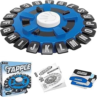 Tickles Kid,Teen,Adult Tapple Word Game | Fast-Paced Family Board Game | Choose A Category & Race Against The Timer to Be The Last Player | Learning Game Great for Ages 8+