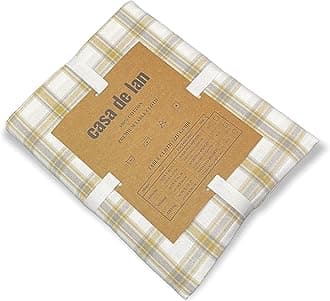 Casa De Lan Rectangle Table Cloth - Table Cover - Cotton Mitered Stitched - Checks Table Covers for Kitchen Dining, Wedding, Decorations, & Parties - 60x84 in - Mustard Plaid
