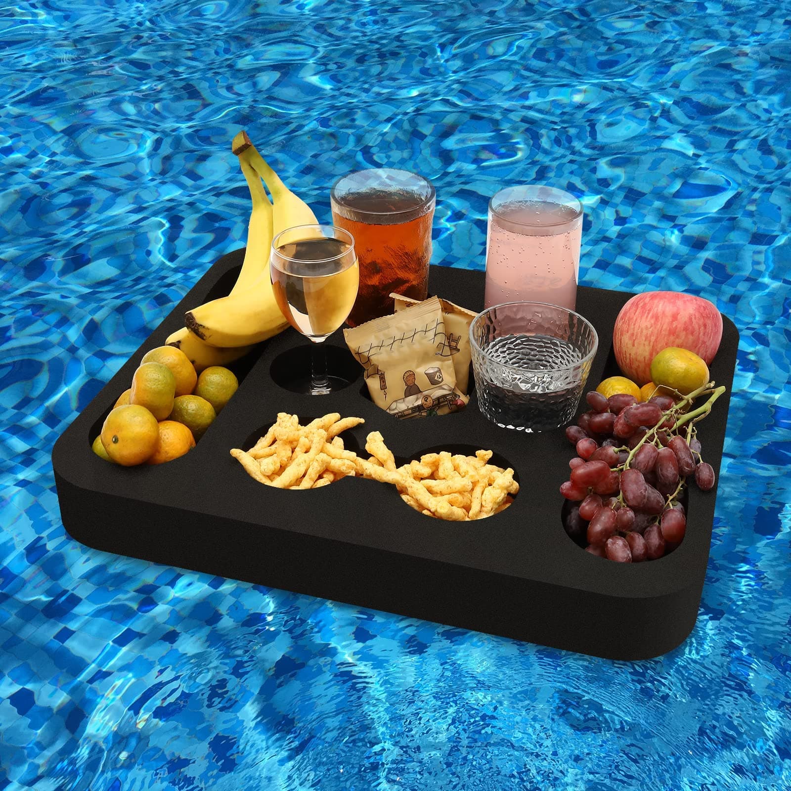 Floating Drink Holder,Refreshment Table Tray for Pool Beach Party or Hot Tub Float Loung-Versatile & Portable Serving Bar