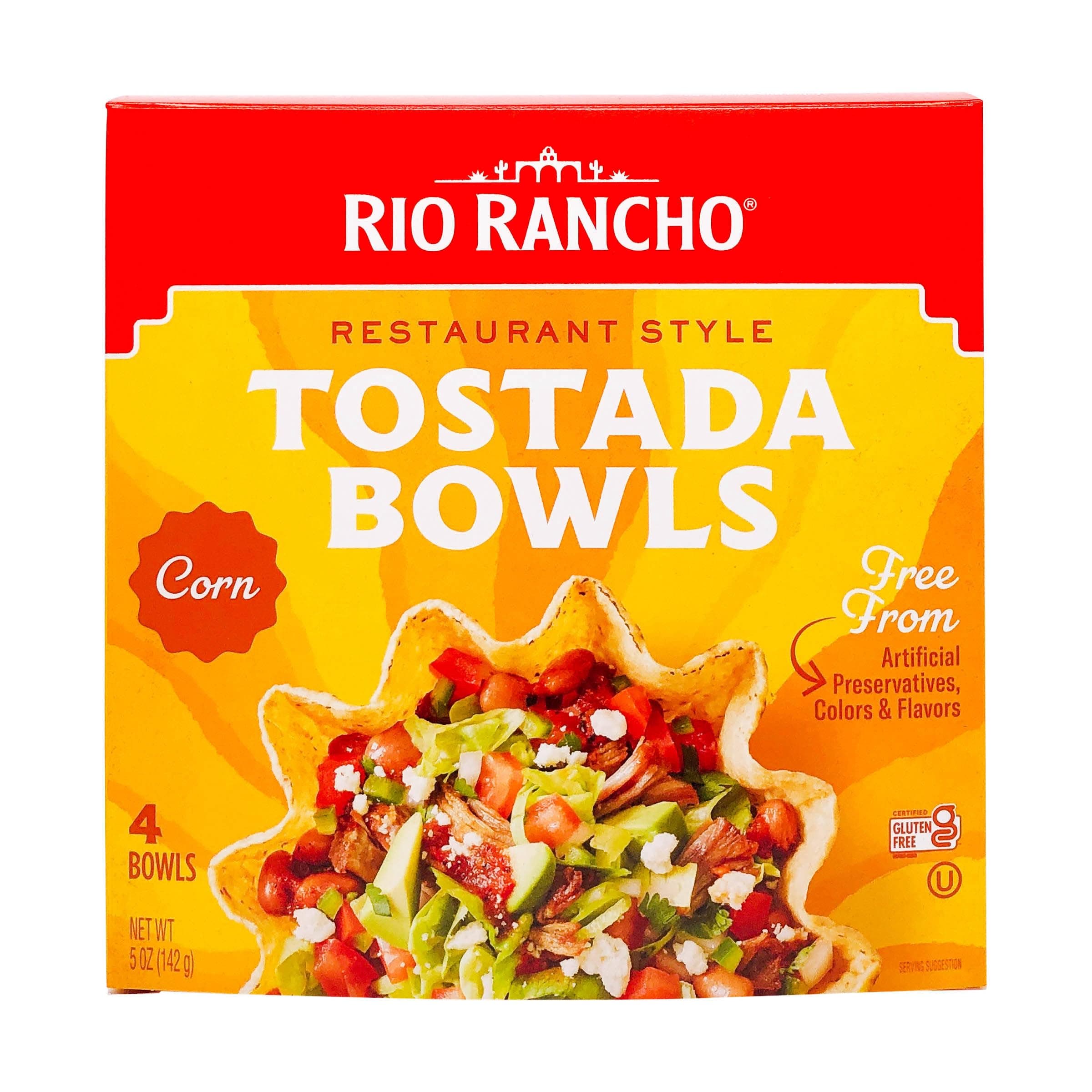 Rio Rancho Tostada Bowls, 4-Count