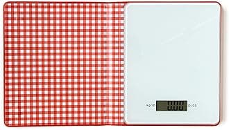 Suck UK Cook's Book Kitchen Scale - Digital Food Scale - Kitchen Gadgets - Baking Accessories - Cooking Accessories - Hidden Weighing Scales in A Book - Red Hard Case Cover - Easy Clean Glass Surface