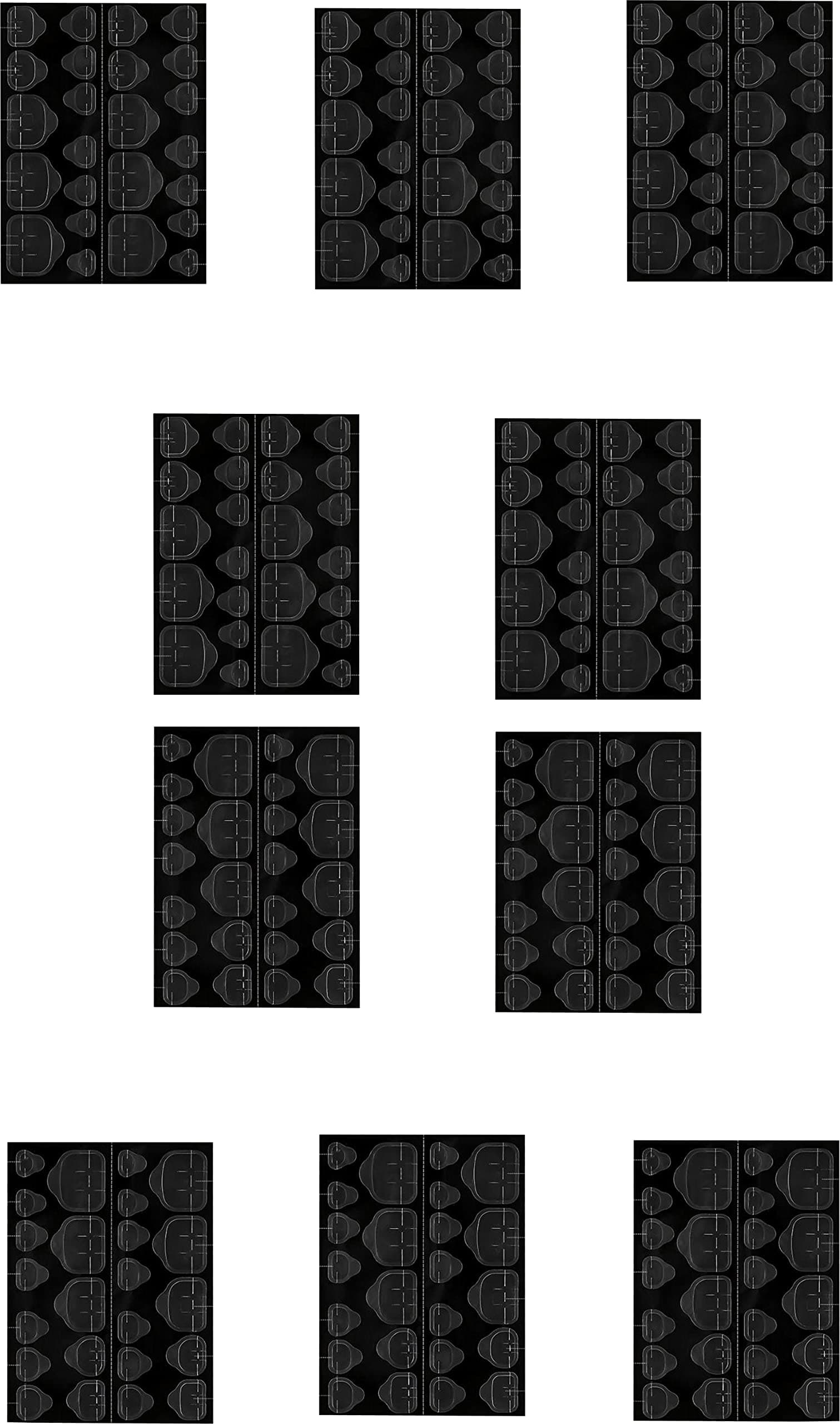 SHILLS PROFESSIONAL Mported 10 Sheets, 240 Pics Double-Side Toe Nail Glue Sticker, Glue Jelly Gel Tape Adhesive Tabs Toe Nail Glue Transparent Flexible Adhesive Fake Toe Nails Tips For Manicure Clear
