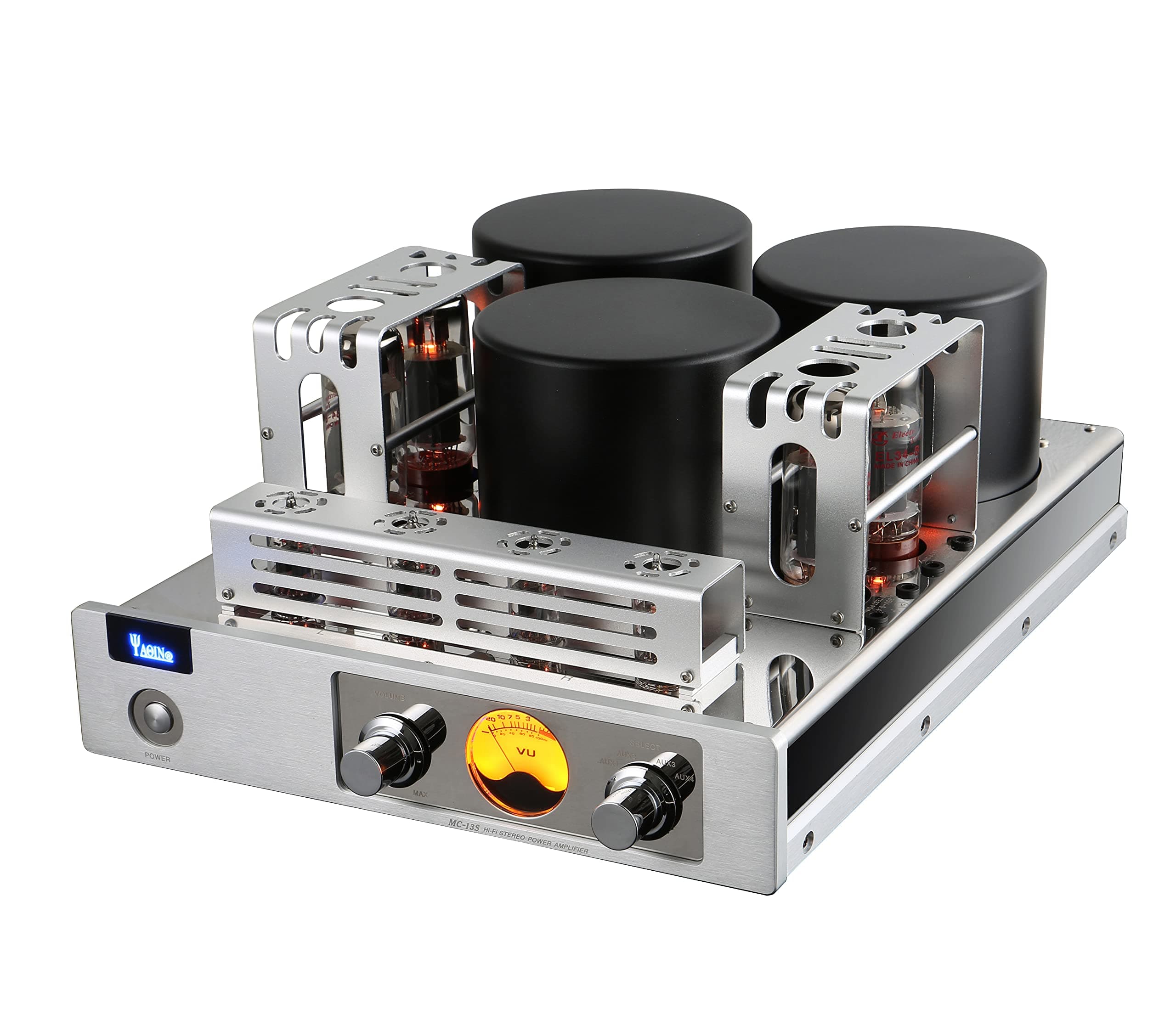 MC-13S Push-Pull Integrated Stereo Tube Amplifier,Output Power 40Wx2, Tubes:12AX7*2, EL34*4,12AU7*2, AC115V and 230V Optional.