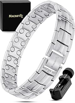 MagnetRX Ultra Strength Magnetic Bracelet - Magnetic Bracelets for Men - Adjustable Bracelet Length with Sizing Tool
