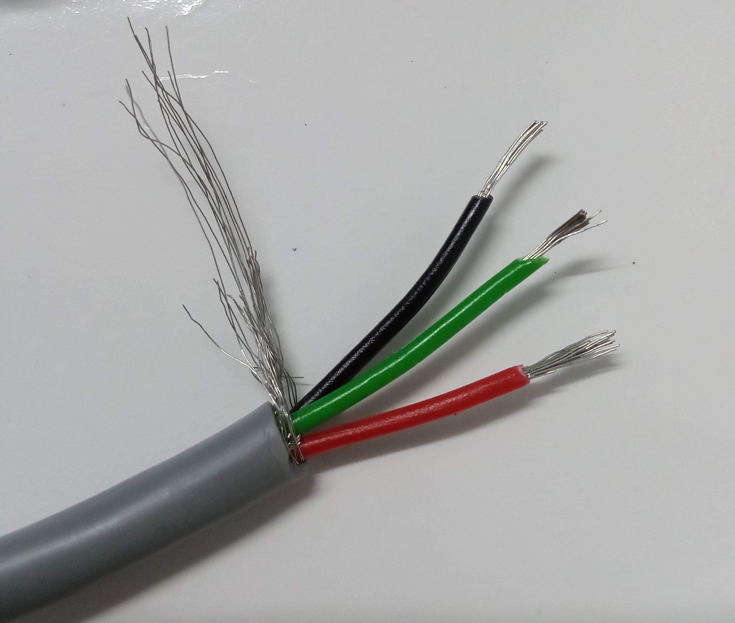 3 Core Shielded Signal Data transmission cable for EMI protection 5 Meter Length