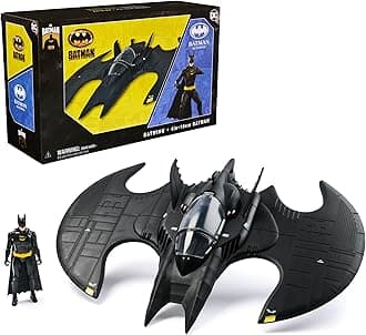 Batman, Batwing and 4-inch Batman Figure Set, 1992 Batman Returns Limited Edition 85th Anniversary Collectible Kids Toys for Boys Ages 3 and Up