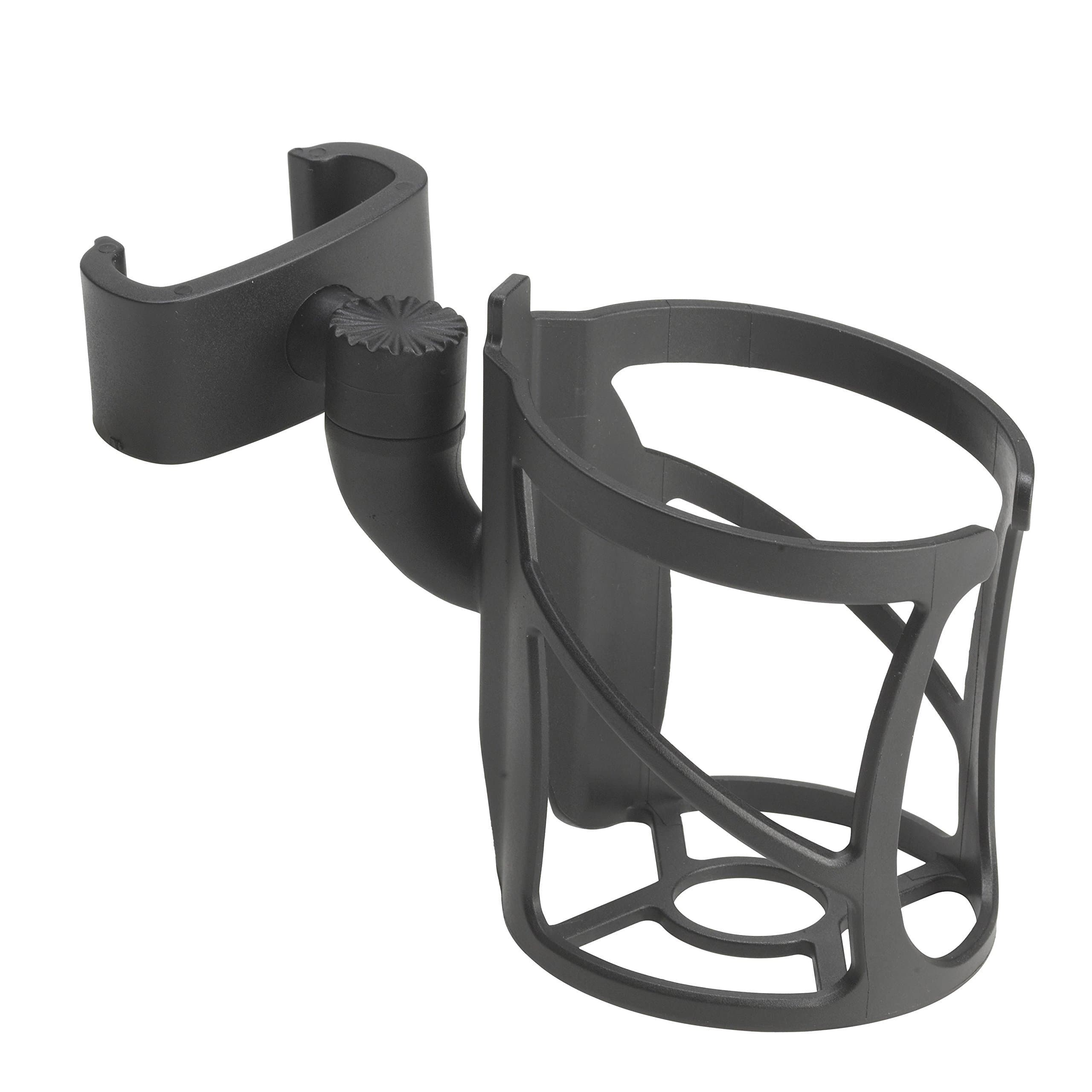 Nitro Clip-On Cup Holder for Walker Rollator, 6 x 4 x 3.5 Inch, Black