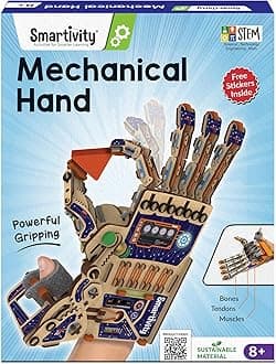 Smartivity DIY Robotic Mechanical Hand STEM Toy for Kids 8-14 Years Old | Parents Choice Award Winner I Birthday Gift for Kids | Engineering Kit for 8, 9, 10, 11, 12, 13, 14 Years Old Boys & Girls