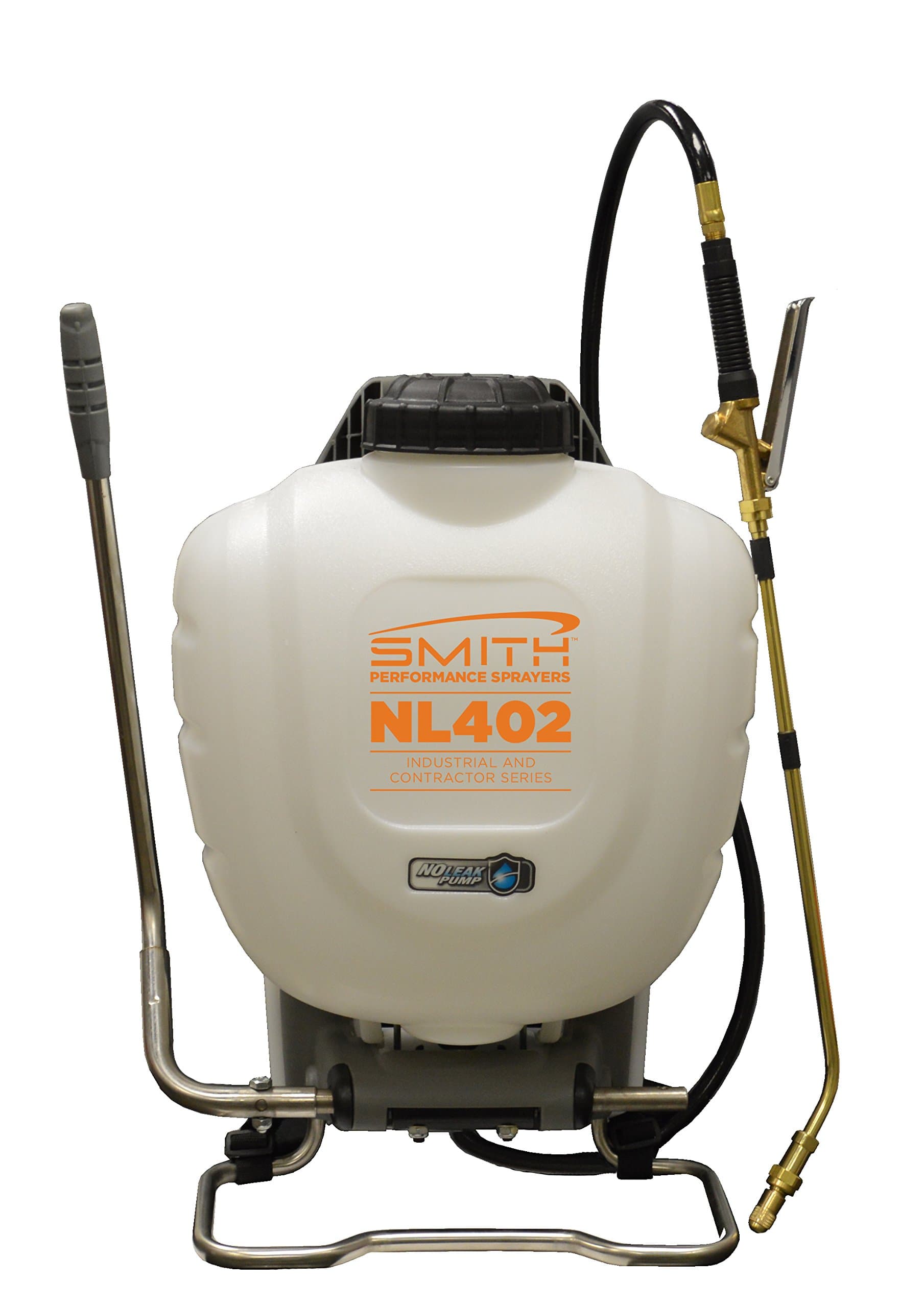 Smith Performance Sprayers NL402 4-Gallon No Leak Backpack Sprayer for Water-Based Cleaners, Sealers, Release Agents and Curing Compounds