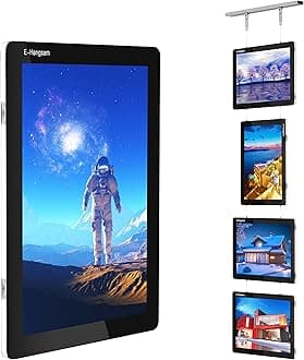 E-Hangsam A4 Double-Sided Real Estate Window Display with LED Advertising Display - Versatile Light Box Sign Holder for Office, Store Promotions - Real Estate Backlit Signs(4pcs/set)