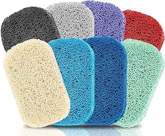 8Pcs Soap Saver Pad, Soap Savers for Bar Soap Bathroom Soap Dishes Self Draining Pads for Soap Lift Dish, Soap Holders for Bathroom (8 Colors)