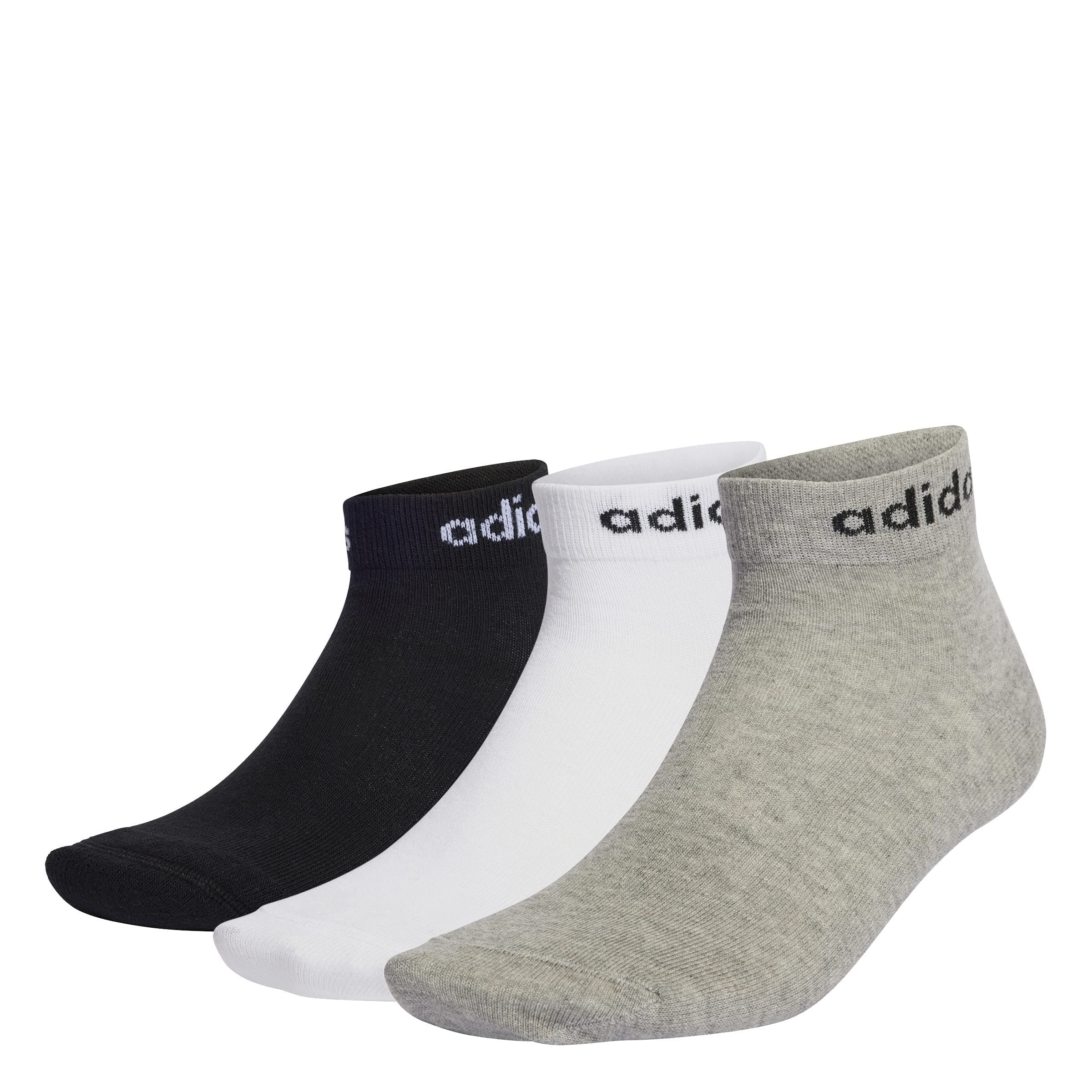 adidasUnisex Think Linear 3 Pairs Socks
