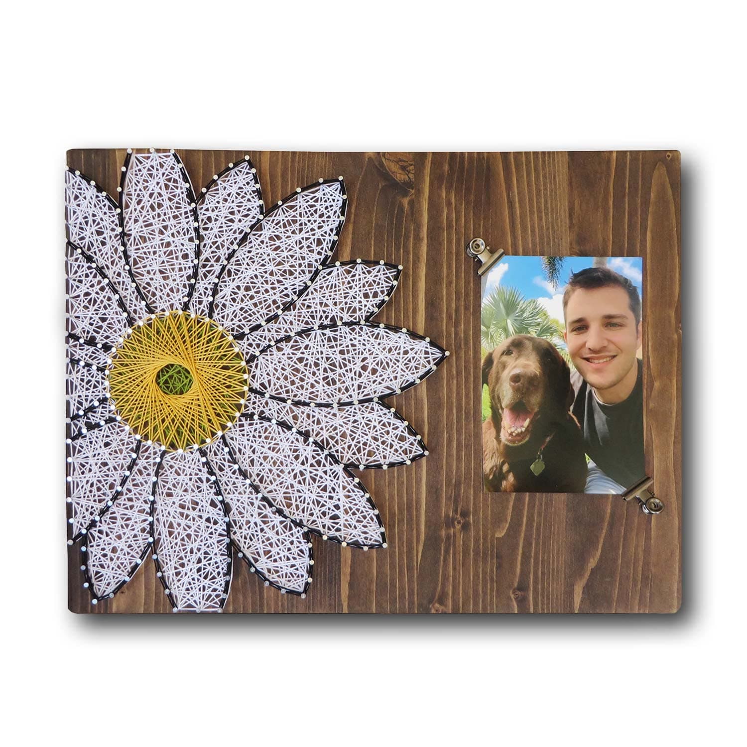 String of the Art Daisy Picture Frame String Art Kit, American Made Crafting Supplies, DIY Craft Kit for Adults, Beginner to Advanced Crafters