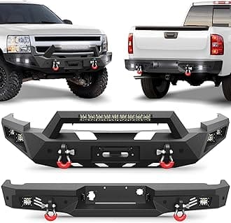 Silverado 1500 Front and Rear Bumper Kit for 2007 2008 2009 2010 2011 2012 2013 Chevy Silverado 1500 Pickup