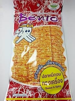 Bento Squid Thai Fish Seafood Snack Original Paste Flavor From Thailand Wt 24 G X (1 Pack)