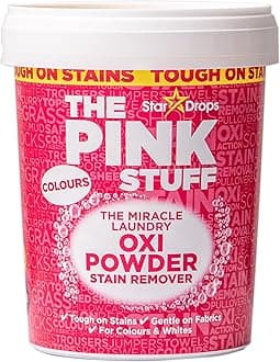 Stardrops The Pink Stuff Miracle Laundry Oxi Powder Stain Remover for Colours, 1kg