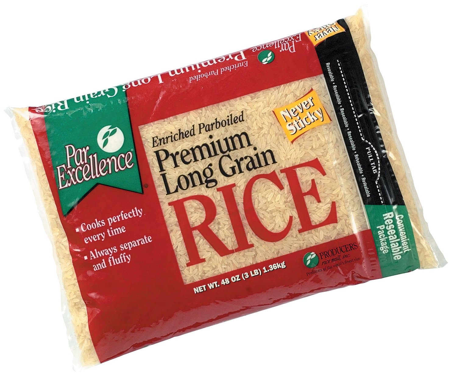 Enriched Parboiled Premium Long Grain Rice, 3lb (3pack)