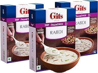 Gits Instant Rabdi Dessert Mix, 300g (Pack of 3 X 100g Each)