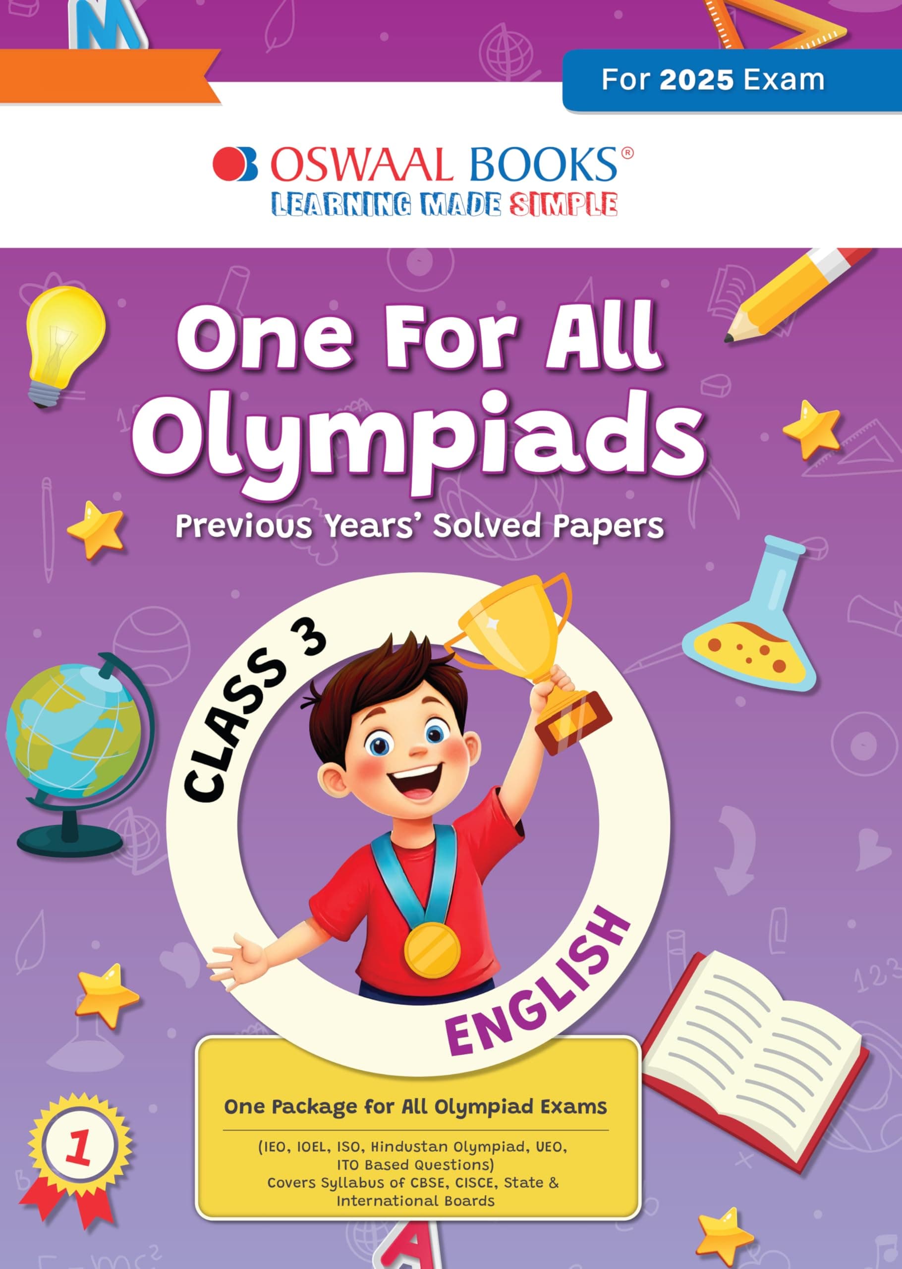 One for All Olympiads Previous Year Solved Papers_class 3_english_for