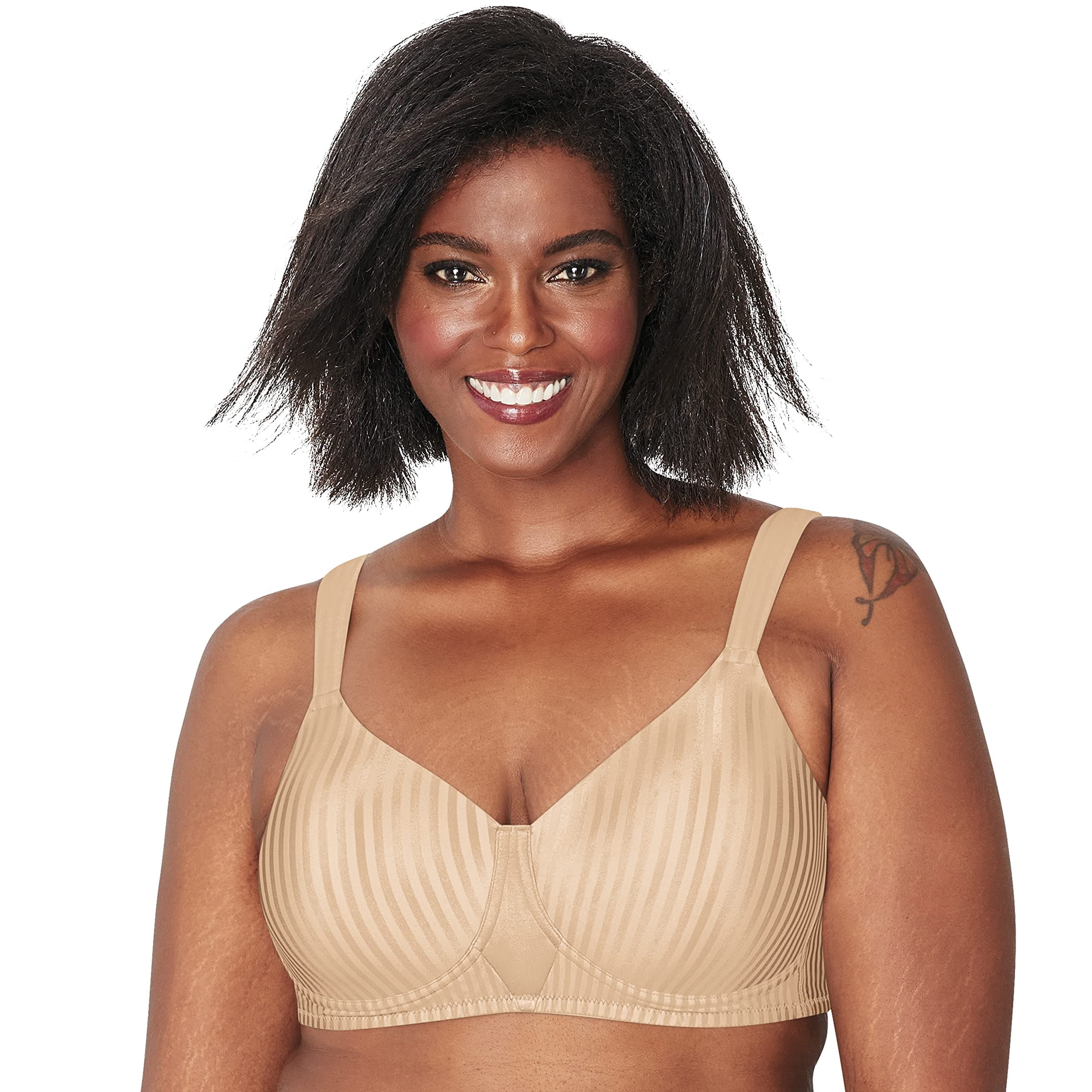 PLAYTEXWomen's Wireless Bra, Secrets Perfectly Smooth Wirefree Bra, Full Coverage, US4707