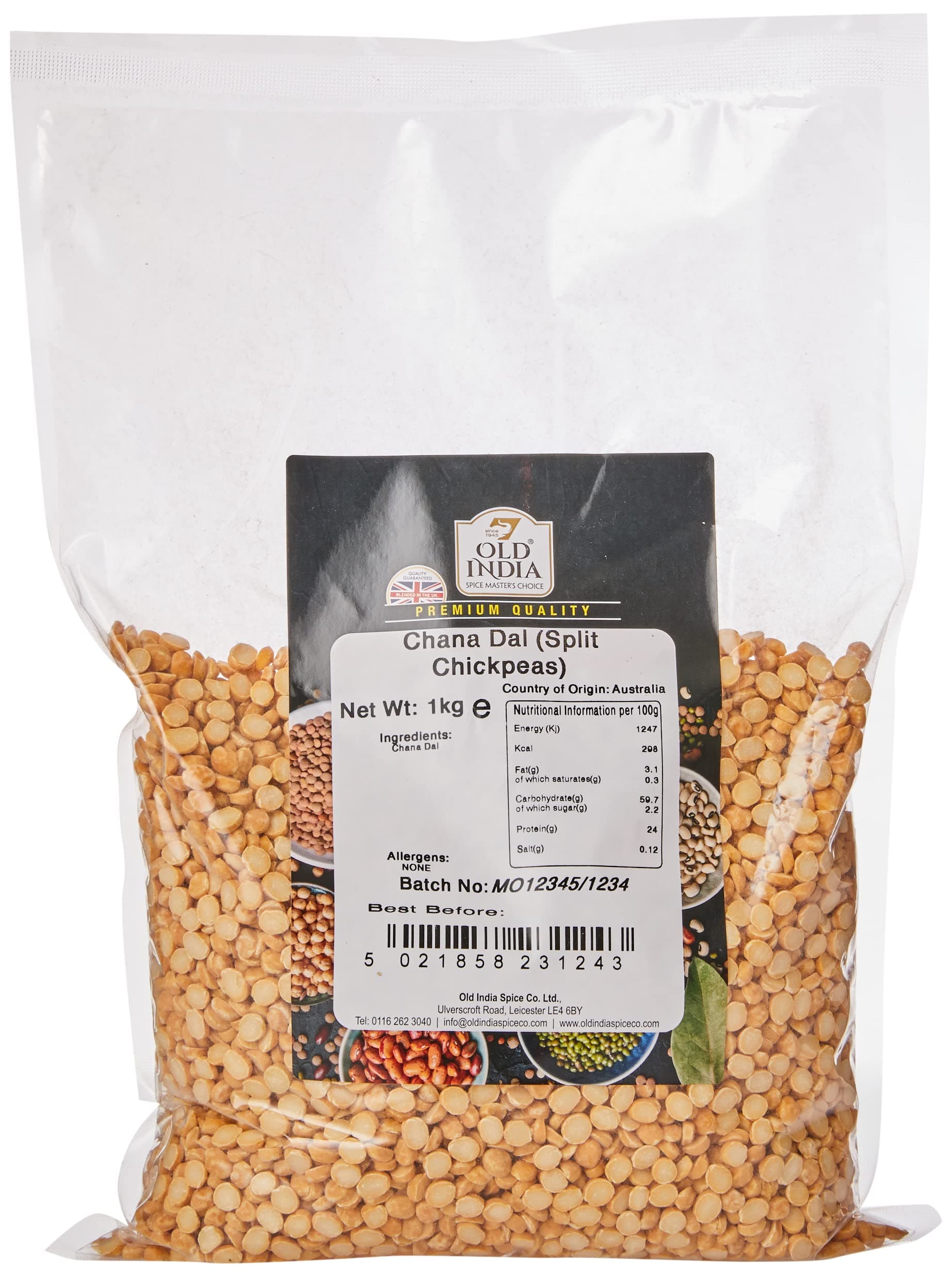 Old India Chana Dal (Split Chickpeas) 1kg