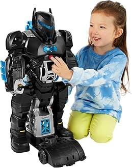 Fisher Price Imaginext DC Super Friends Batman Playset Bat-Tech Batbot 2-Ft-Tall Robot with Lights Sounds & 11 Play Pieces for Ages 3+ Years, GWT23