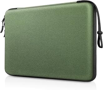FINPAC 14-inch Hard Laptop Sleeve Case Compatible with Acer Chromebook Lenovo, HP, Dell, Acer Laptop Notebook Ultrabook, Water-Resistant Shockproof Computer Bag, Olive