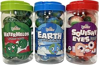 Apexy Planet Gummy Candy with Fruity Liquid Center Fat Free Fun & Delicious Space- Themed Treats Great for Halloween, Birthday, Trick Or Treat, Party 11.42oz Variety Pack (Variety Pack of 3A)