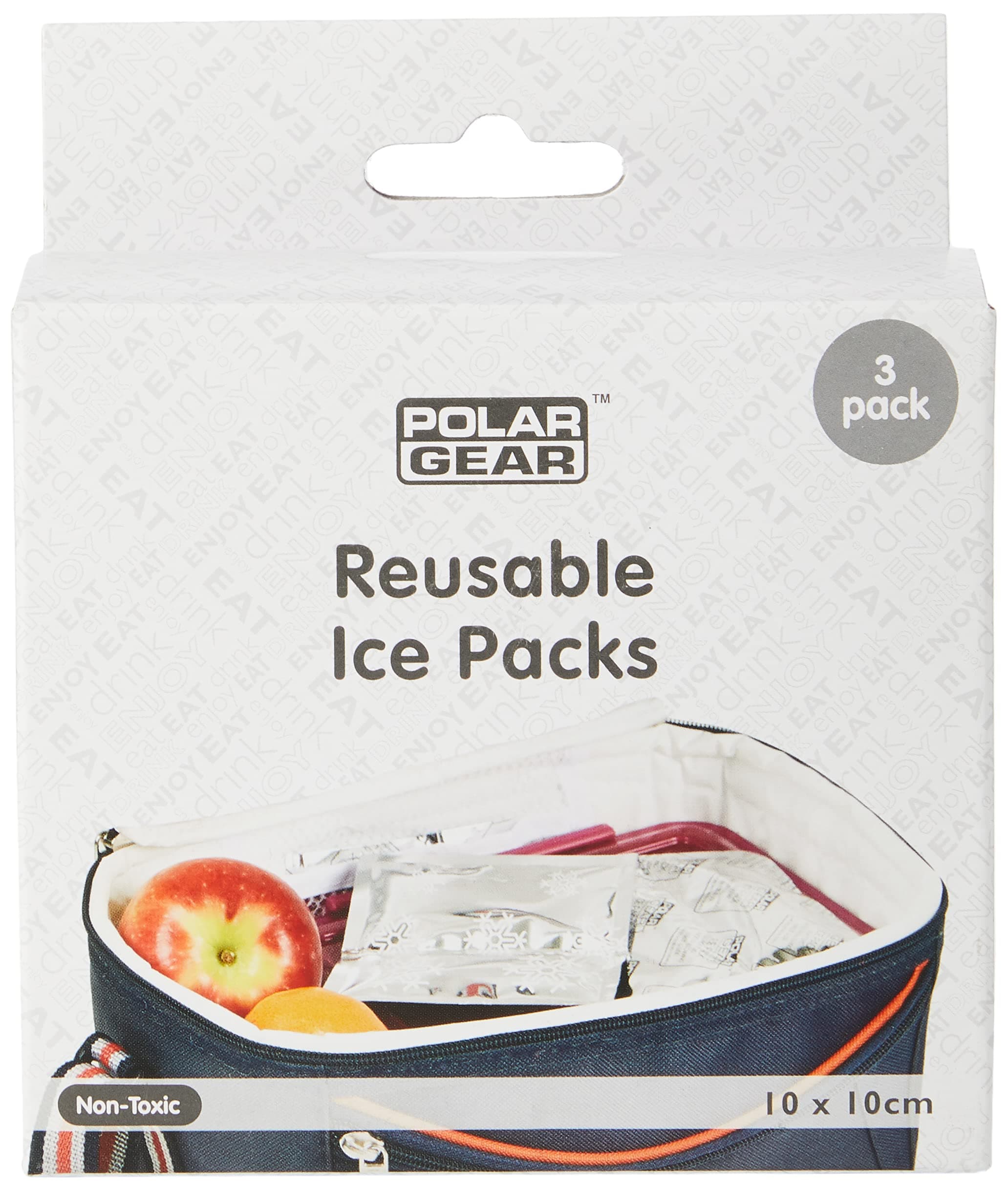 ice Pack, Silver and Blue, 10cmx10cm