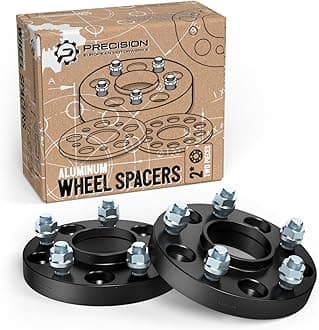 StanceMagic - 25mm (1 inch) Hubcentric Wheel Spacers (5x100, 56.1mm bore, 12x1.25 Studs) Compatible with Scion FRS FR-S BRZ Baja Forester WRX Impreza Legacy Outback Saab 9-2x - Black 2pcs