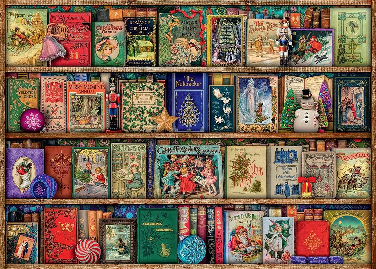 The Christmas Library 1000 pc, MULTICOLOUR, 19801