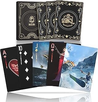 WJPC Warrior Paper Playing Cards with Gift Box, Deck of Cards, Poker Cards for Adults Party Game, Indoor, Outdoor