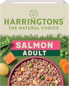 Harringtons Complete Wet Tray Grain Free Hypoallergenic Adult Dog Food Salmon & Potato 8x400g - Made with All Natural Ingredients