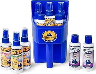Equine Sampler Set – 9 Travel-Size Products Including Original & Ultimate Gloss Shampoo, Conditioner, Detangler & More