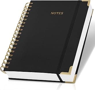 Aesthetic Thick Spiral Notebook Journal For Women in B5 Format - Modern Linen Hardcover Wide Ruled Note Book With 300 Lined Pages - Perfect For Writing And Staying Organized at Work or School