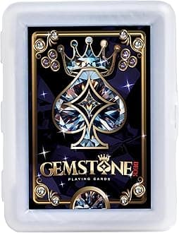 Premium Waterproof Playing Cards, 100% Plastic Water Proof for Pool Beach Hot Tub Camping Travel Gift Set with 54 Cards 2 Jokers & Carrying Case