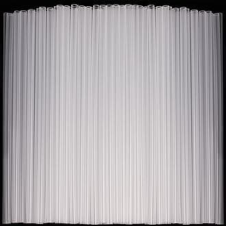 500 Pcs Clear Disposable Drinking Plastic Straws.(0.23'' diameter and 8.26" long)