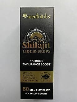 Himilayan Shilajit Resin Drops, Natural Shilajit from Himalayan, Shilajit Resin with 85+Trace Minerals and Fulvic Acid, Himilayan Shalajit Resin 60ml