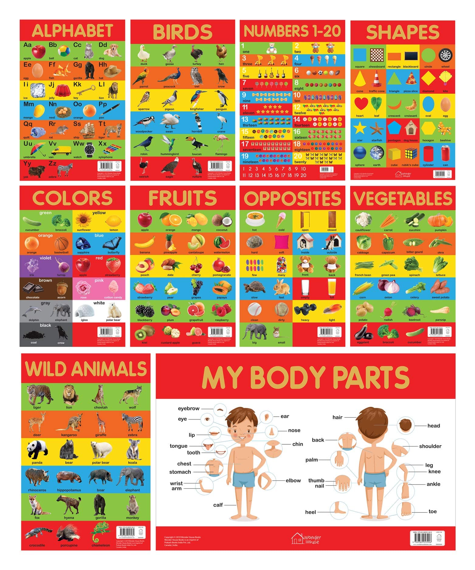 Mini Posters Envelope A3 size Pack of 10 Posters