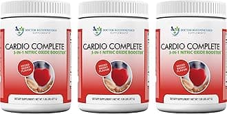 Cardio Complete - Heart Health Support Powder Supplement - 3-in-1 Nitric Oxide Booster with 5,000 L-Arginine, 1,000mg L-Citrulline, and Hawthorn Berry