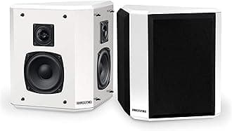 Fluance SXBP2WH Home Theater Bipolar Surround Sound Speakers (White)