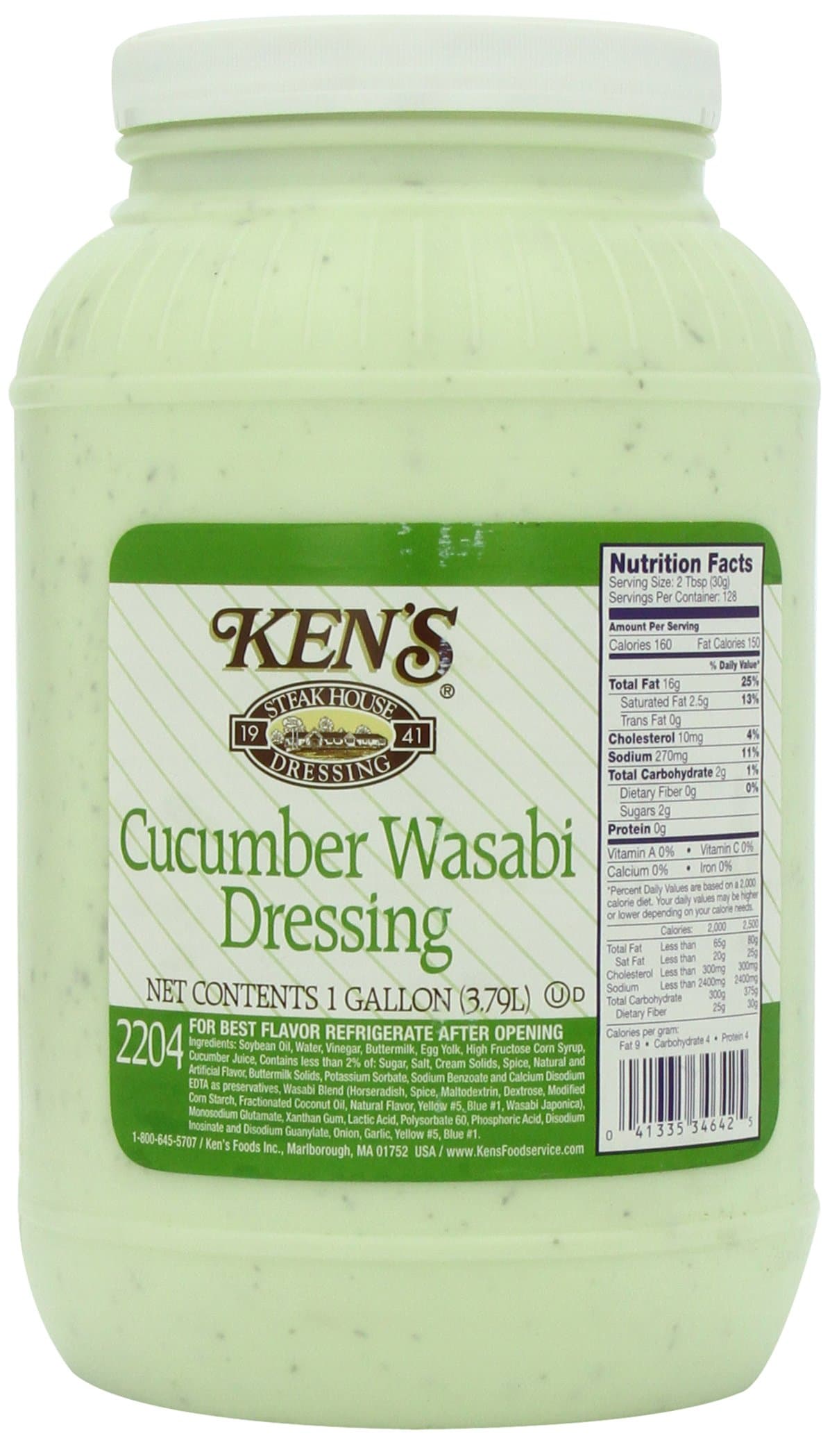 Dressing, Wasabi Cucumber, 2 1 Gallon Containers