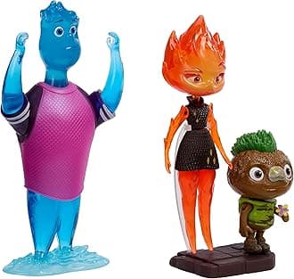 Mattel Disney Element City - Wade, Ember and Clod in a Pack of 3 Collector's Edition with Authentic Design for Creative Play, for Children from 3 Years, HMM09