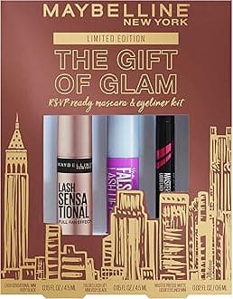 Maybelline New York The Gift Of Glam Mini Mascara and Eyeliner Makeup Gift Set, 1 Count