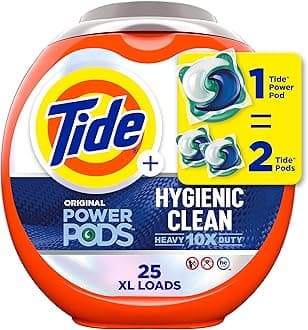 Hygienic Clean Power PODS Laundry Detergent Pacs, Original Scent, 25 Count, Removes Visible and Invisible Dirt