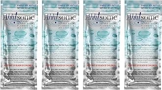 Ahh-Some - Hot Tub Cleaner & Purge Packet | Clean Pipes, Jet Line & Jets Gunk Build Up | Clear & Soften Water for Hot Tub, Jetted Tub, Swim Spa | Top Clarifier Up to 450 Gallons of Water (Pack of 4)