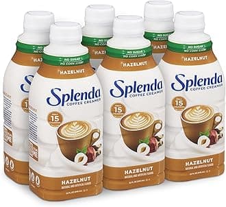 SPLENDA Sugar Free Hazelnut Coffee Creamer, 32 Fl Oz (Pack of 6)