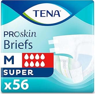 ProSkin Unisex Adult Diapers with Tabs, Maximum Absorbency, Medium, 56 ct